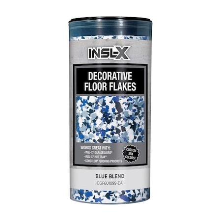 Insl-X By Benjamin Moore Insl-X 1895283 Flat Blue Blend Decorative Color Flakes & Chips; 10 oz 1895283